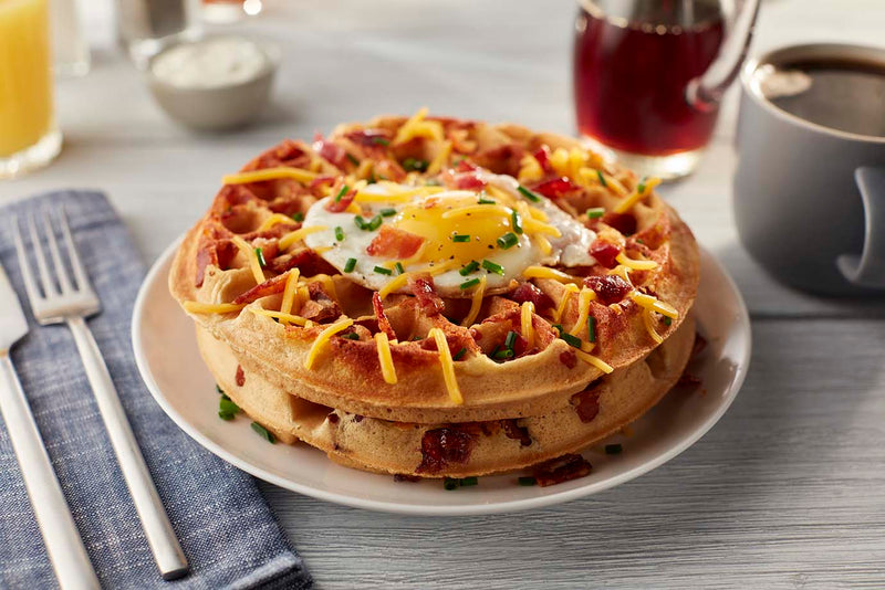 Stuffed Cheddar Bacon Waffle